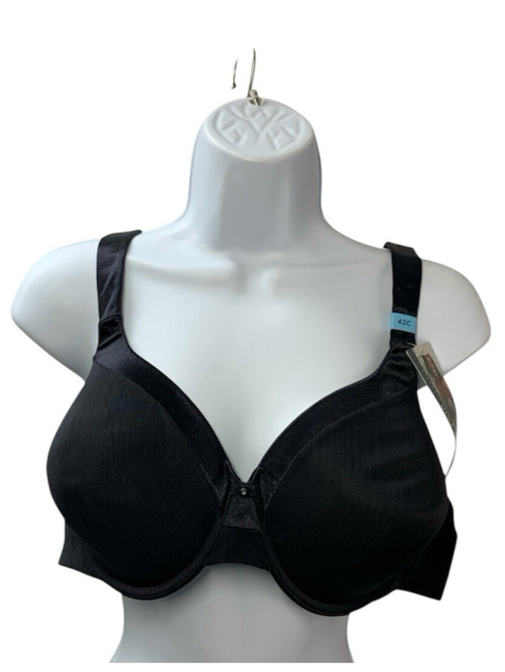 Vanity Fair Beautiful Benefit Contour Back Smoother Bra 76380 Midnight Black 44C